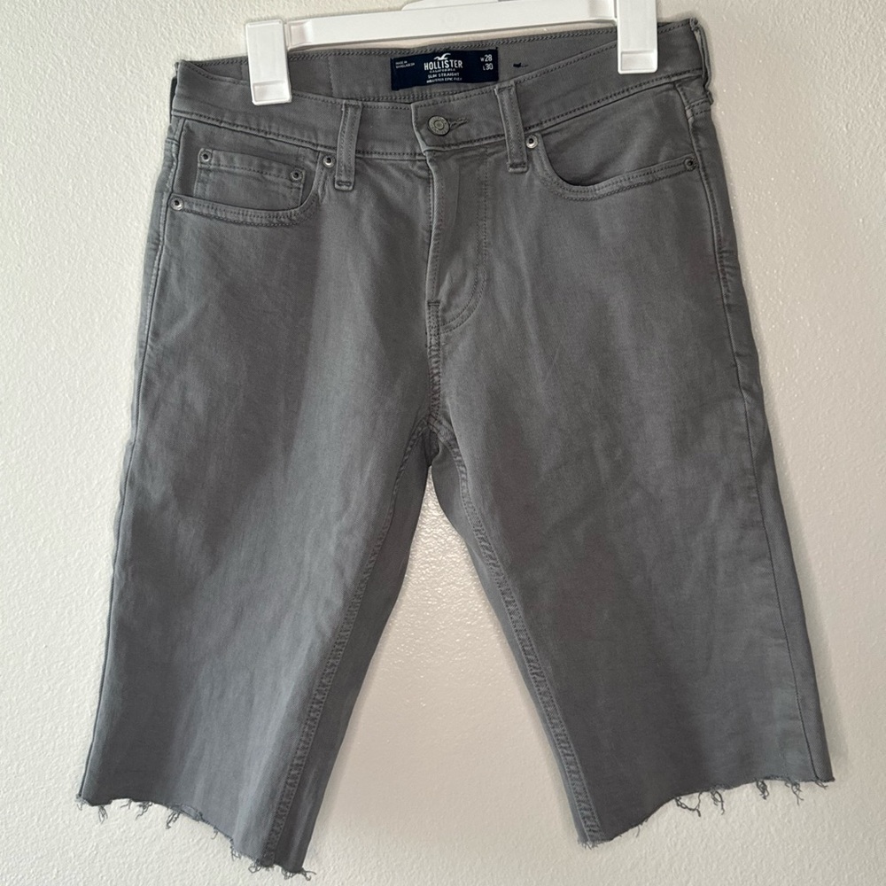 Hollister Mens cut off Jean shorts